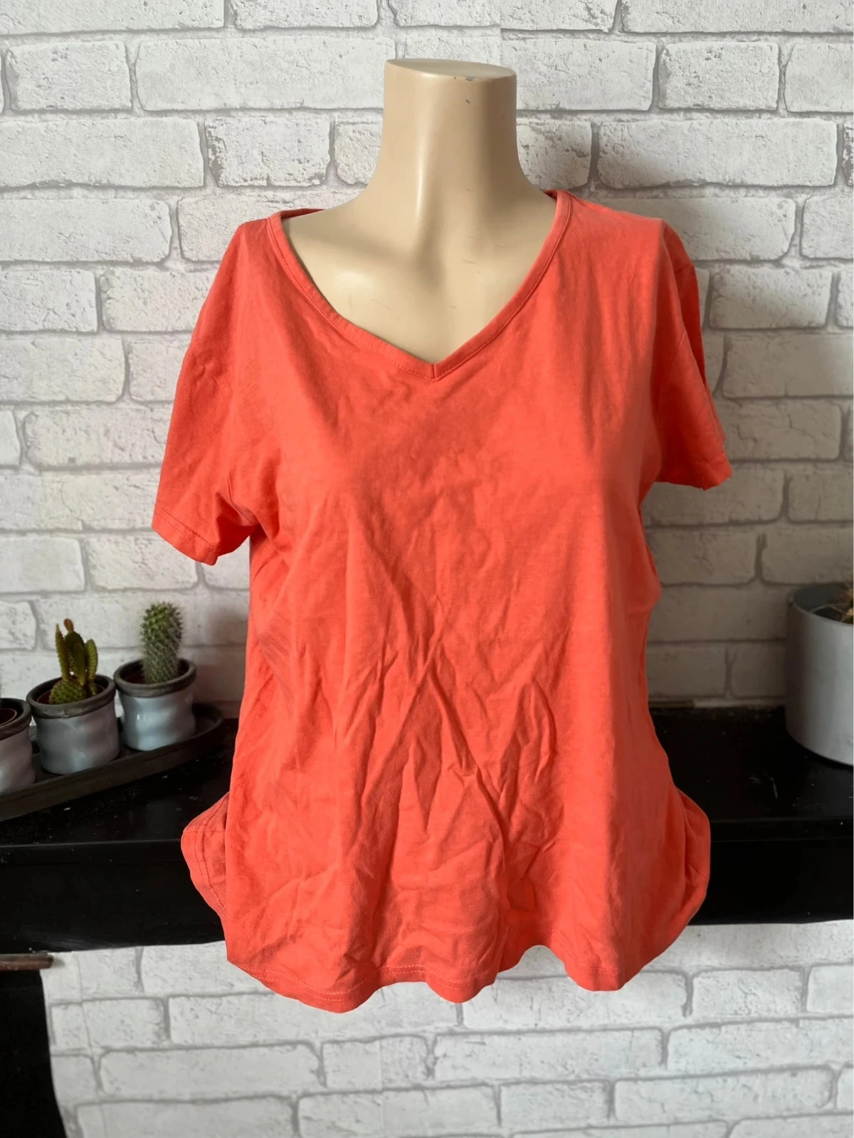 T-shirt orange Tissaia – Taille 46/48